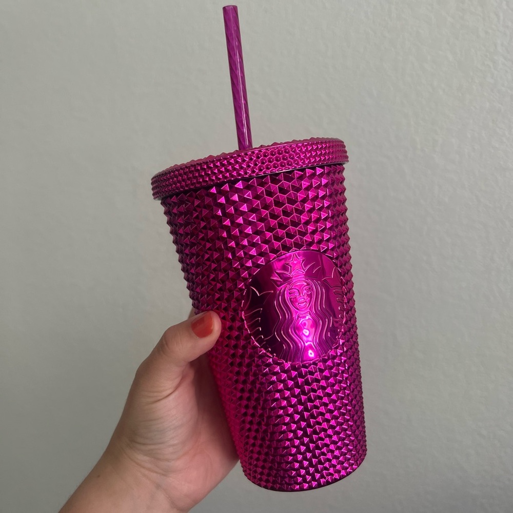 Starbucks pink Grande cup